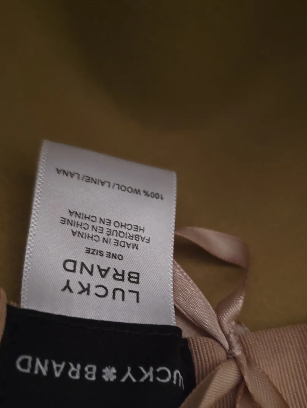 Lucky Brand Felt Fedora in Camel with Brown Band